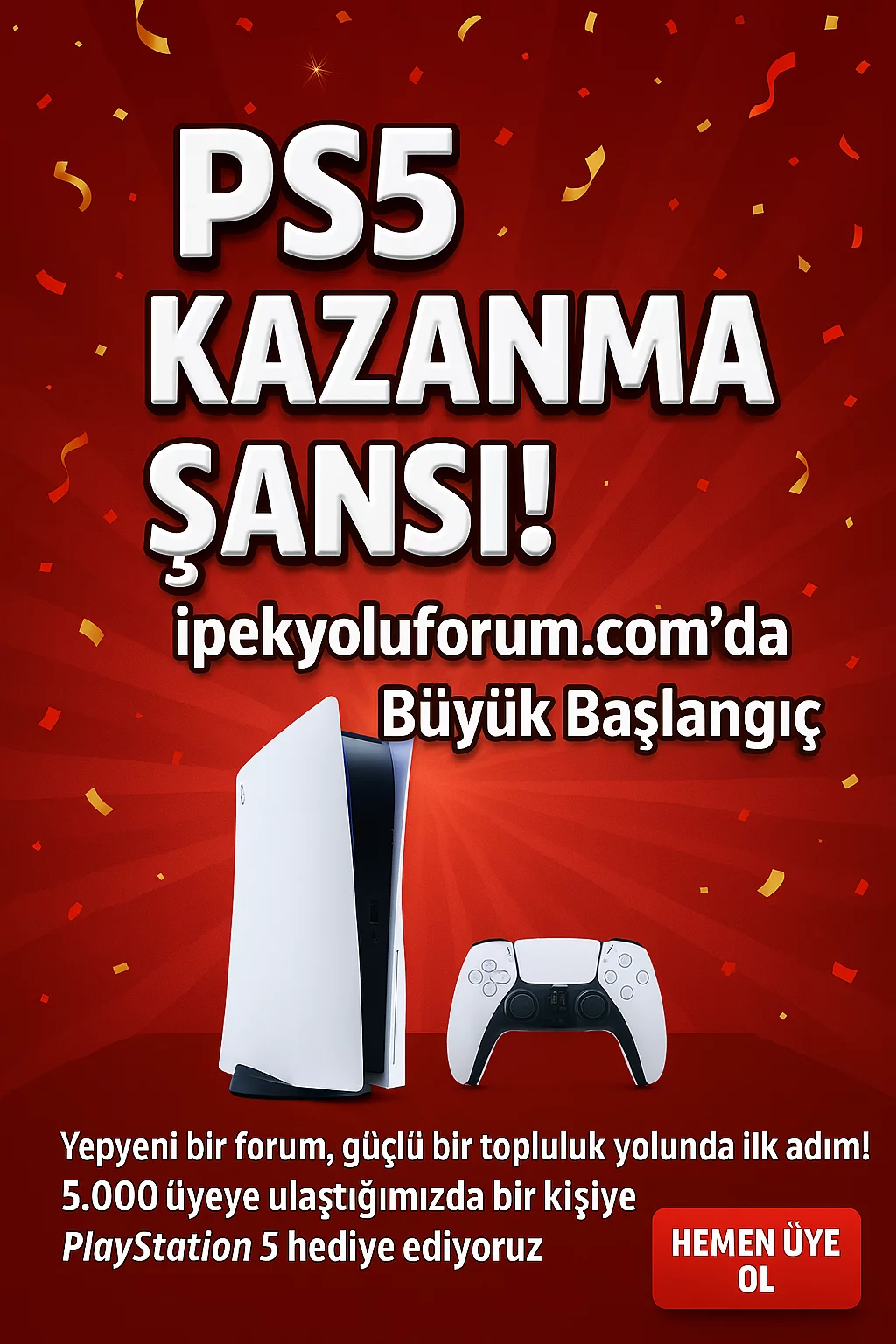 Ipekyolu Forum 5 Bin Üye Özel PS5 Çekilişi