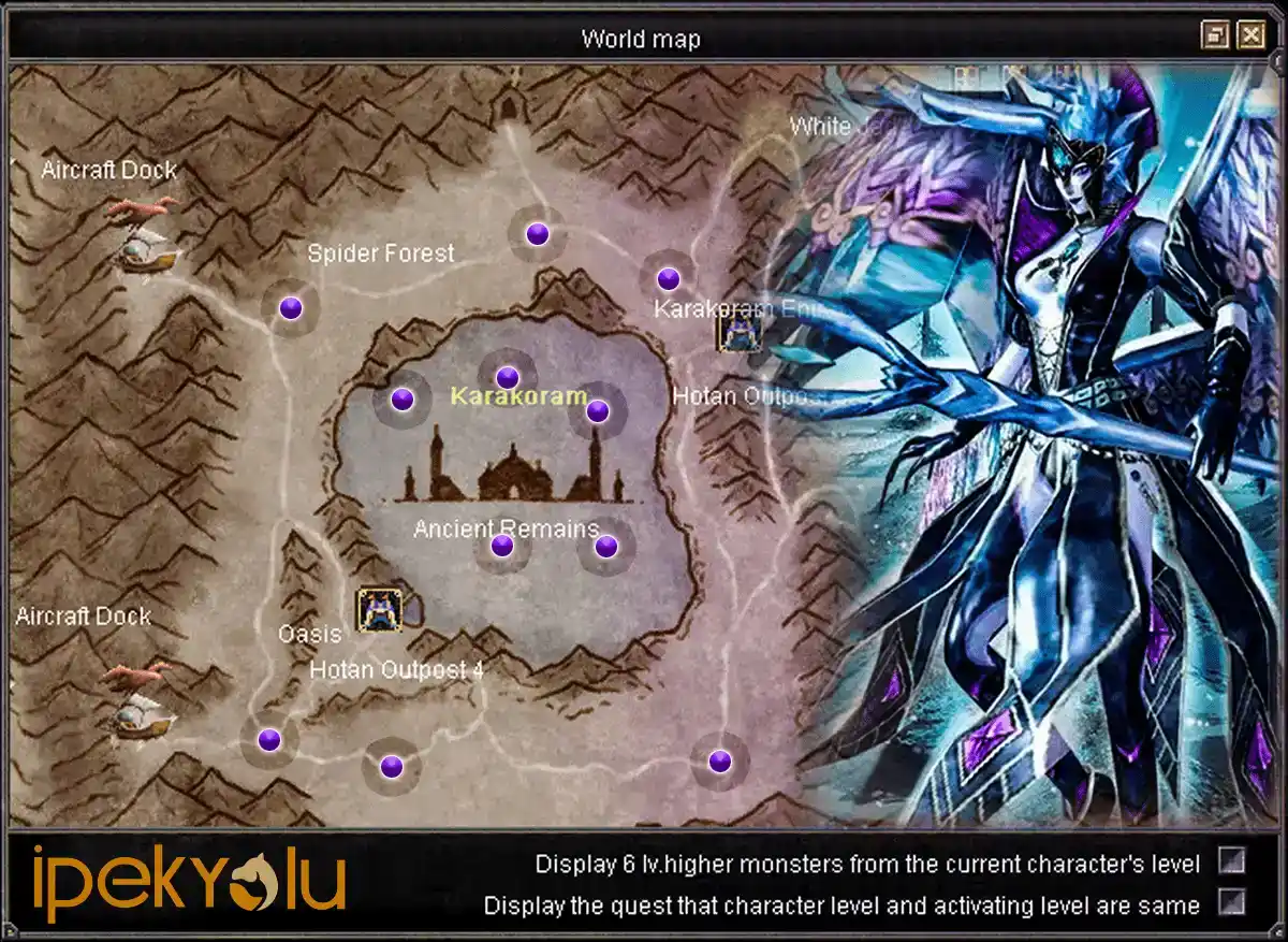 Silkroad Online Isyutaru Unique Spawn Points